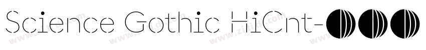 Science Gothic HiCnt字体转换